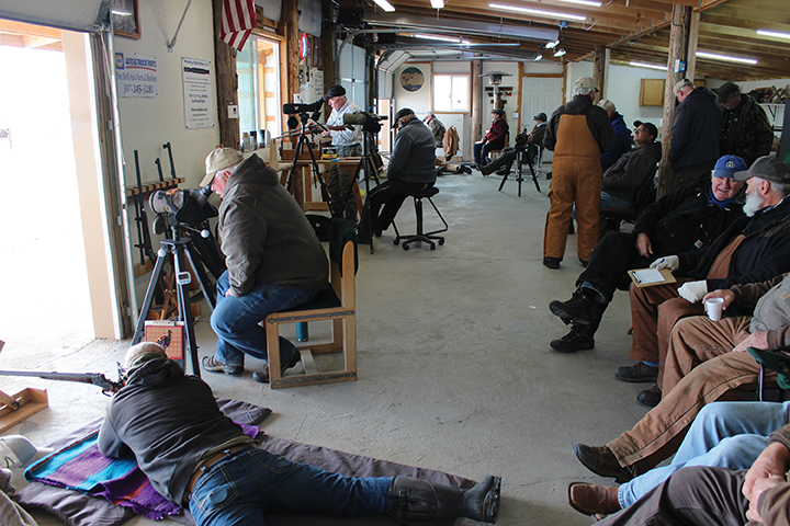 A warm and cozy shooting house.